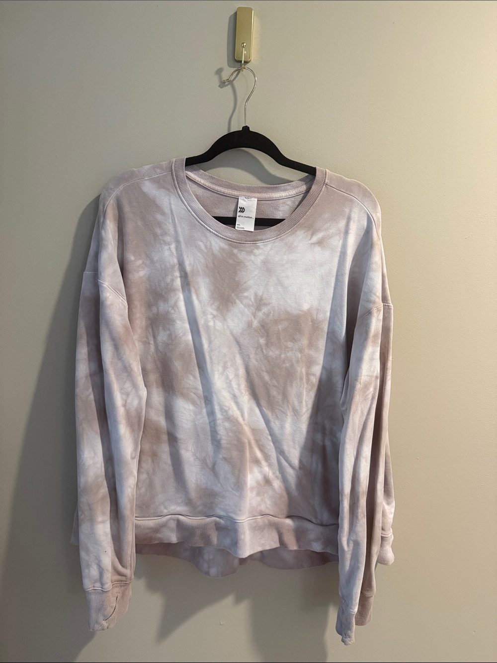 all in motion Tie-Dye Crewneck Sweatshirt - Light Lavender Taupe